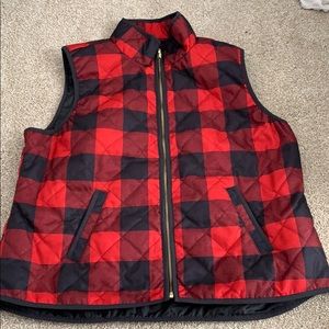 A checkered vest from old navy